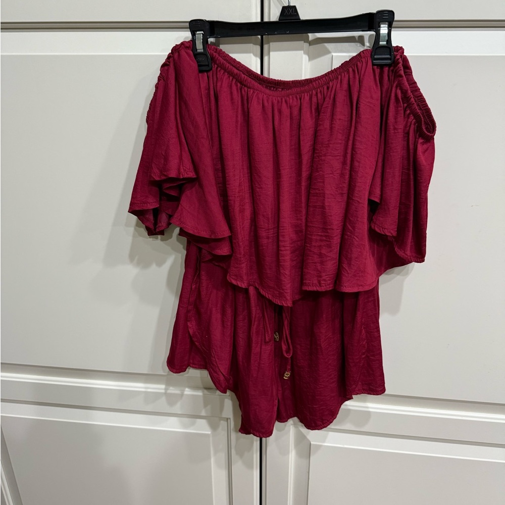 Rumor Boutique Off-Shoulder Romper